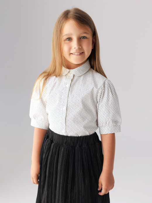  Хлопковая блузка (7-12 лет) ( Crem 11 ani / 146 cm)