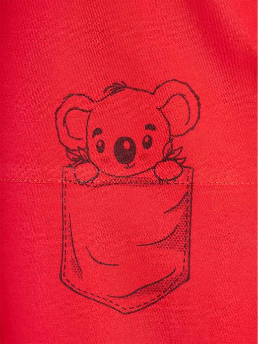  Short sleeve t-shirt ( Roșu 2 ani / 92 cm)