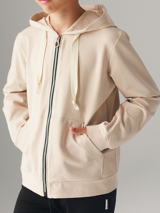  Hooded jacket (7-12 years) ( Crem 12 ani / 152 cm)