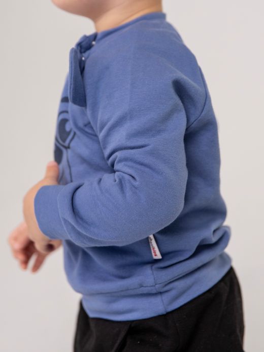  Set format din 2 piese: pantaloni si pulover ( Albastru 3 luni / 62 cm)