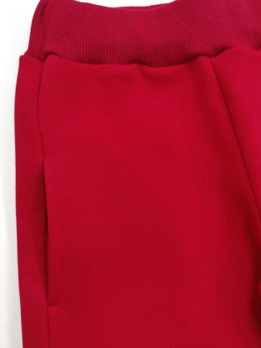  Trousers brushed inside (1-8 years) ( Roșu 3 ani / 98 cm)