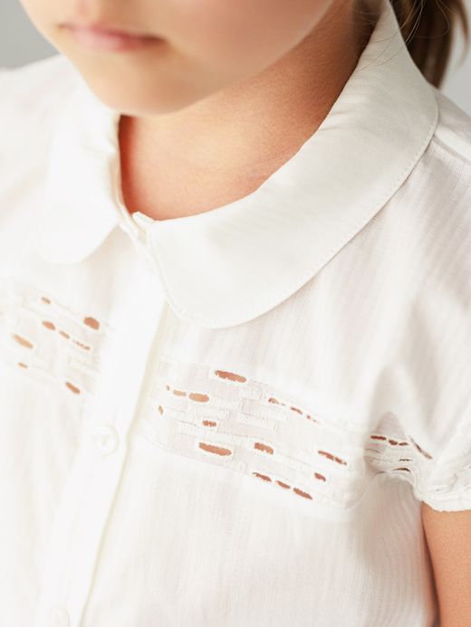  Cotton blouse (7-12 years) ( Crem 10 ani / 140 cm)