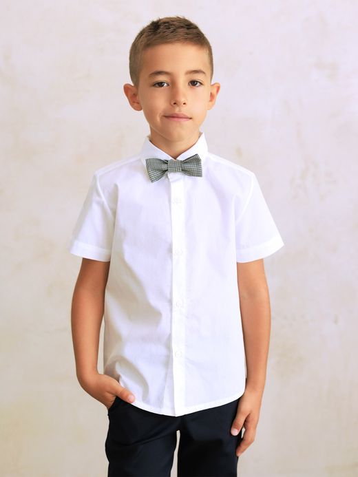  Рубашка с коротким рукавом (7-12 лет) ( Alb 12 ani / 152 cm)
