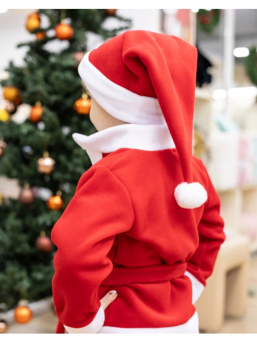  Costum Crăciunel ( Roșu 1-2 ani (80-92 cm))