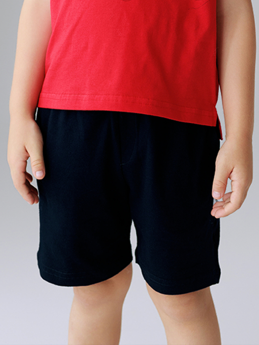  Pantaloni scurți cu buzunare laterale (2-8 ani) ( Negru 6 ani / 116 cm)