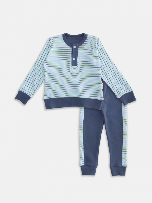  Pijama ( Albastru 1 an / 80 cm)
