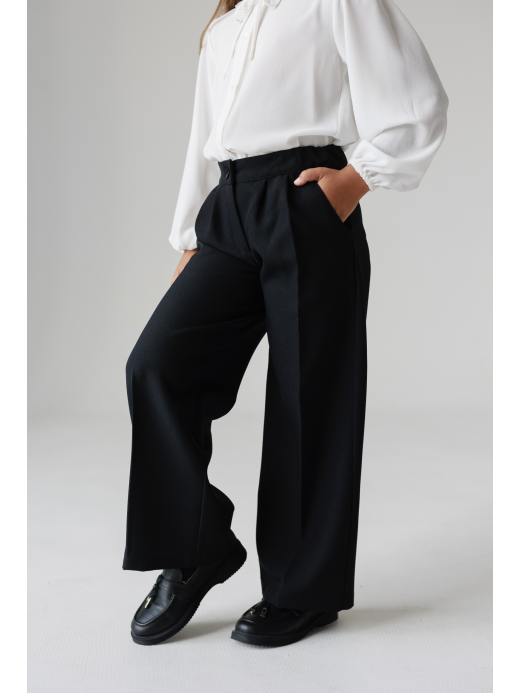  Pantaloni stilați (7-12 ani) ( Negru 12 ani / 152 cm)