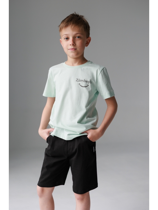  Tricou cu imprimeu (2-8 ani) ( Mentă 2 ani / 92 cm)