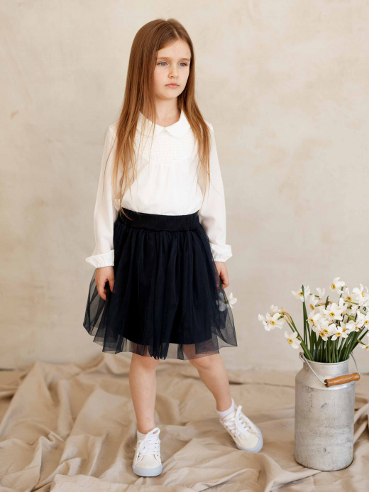  Skirt of tulle (2-8 years) ( Negru 2 ani / 92 cm)