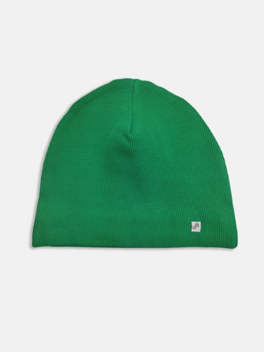  Ribbed jersey hat (1-8 years) ( Verde 5 - 6 ani)