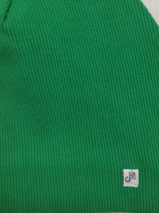  Ribbed jersey hat (1-8 years) ( Verde 5 - 6 ani)