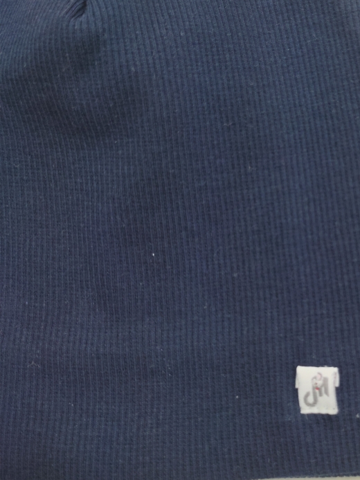  Ribbed jersey hat (1-8 years) ( Indigo 7 - 8 ani)