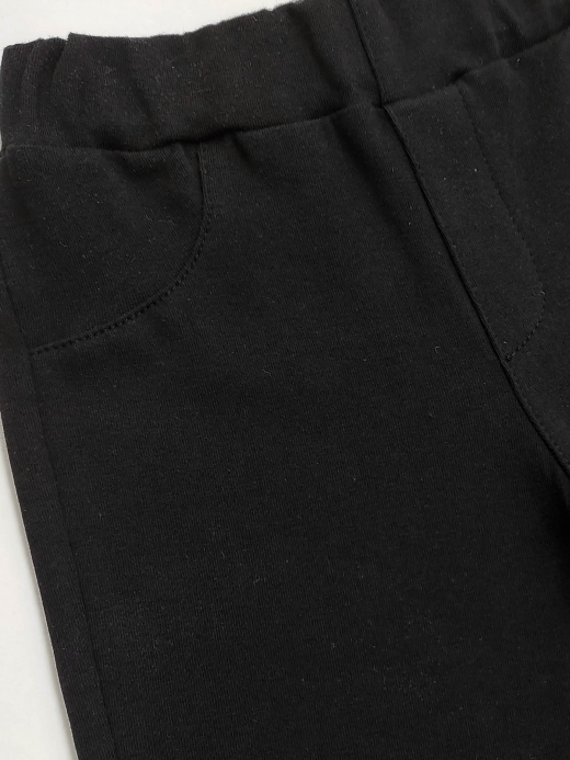  Trousers brushed inside ( Negru 6 luni / 68 cm)