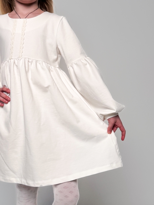  Rochie ( 2 - 8 ani) ( Crem 4 ani / 104 cm)