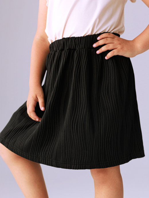  Skirt (7-9 years) ( Negru 8 ani / 128 cm)