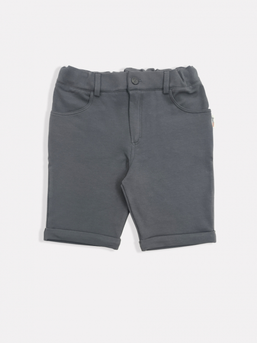  Pantaloni scurți cu buzunare (7-12 ani) ( Gri închis 8 ani / 128 cm)