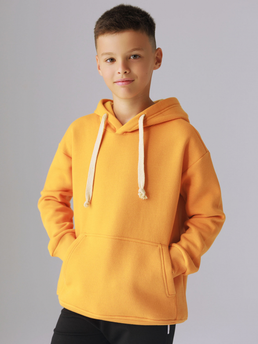  Hooded top soft brushed inside (7-12 years) ( Galben 11 ani / 146 cm)