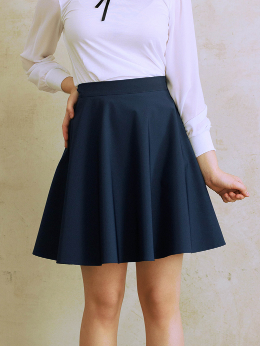  Skirt for school (7-12 years) ( Albastru închis 9 ani / 134 cm)