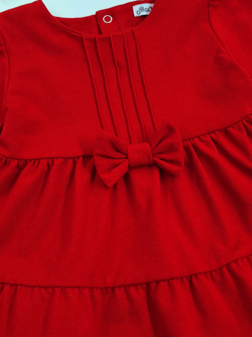 Rochie cu bentiță ( Roșu 9 luni / 74 cm)