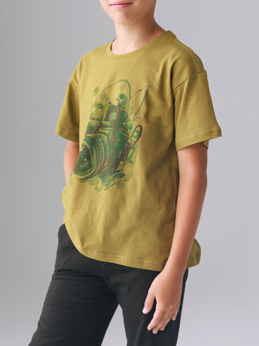  Short sleeve t-shirt (7-12 years) ( Verde 7 ani / 122 cm)