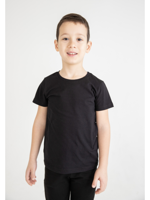  Tricou mânecă scurtă (2-12 ani) ( Negru 9 ani / 134 cm)