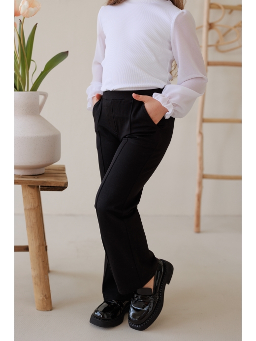  Pantaloni (7-12 ani) ( Negru 7 ani / 122 cm)