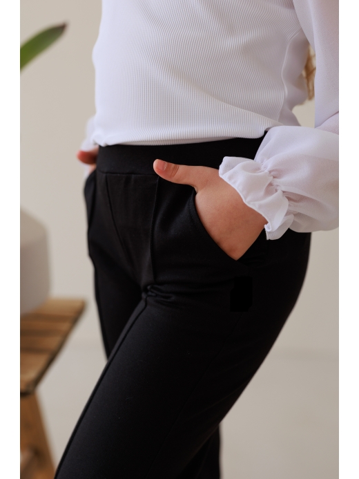  Pantaloni (7-12 ani) ( Negru 7 ani / 122 cm)