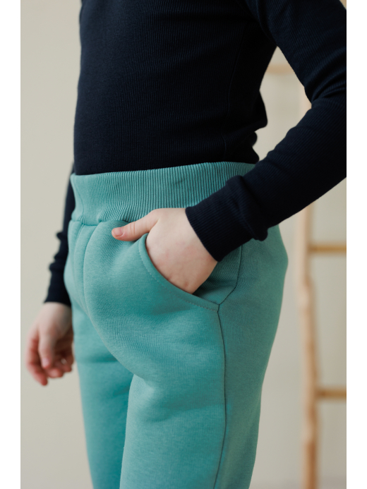  Trousers (2-8 years) ( Turquoise 4 ani / 104 cm)