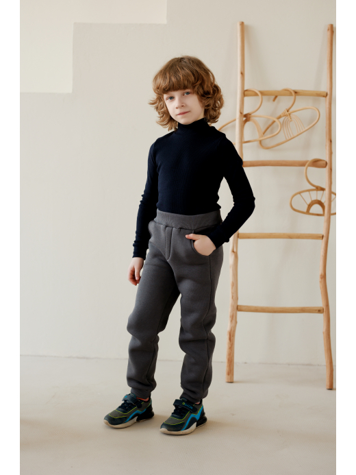  Pantaloni (2-8 ani) ( Gri închis 4 ani / 104 cm)
