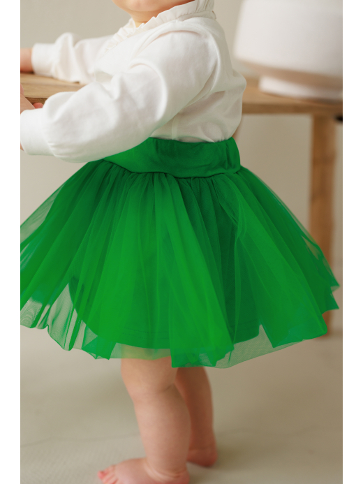  Modern skirt (3 months-1 year) ( Verde 3 luni / 62 cm)