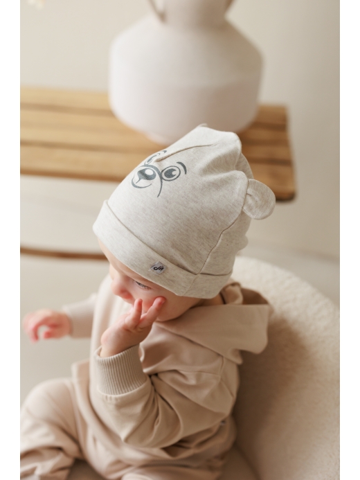  Hat  (3-12 months) ( Capucino 3 luni / 62 cm)