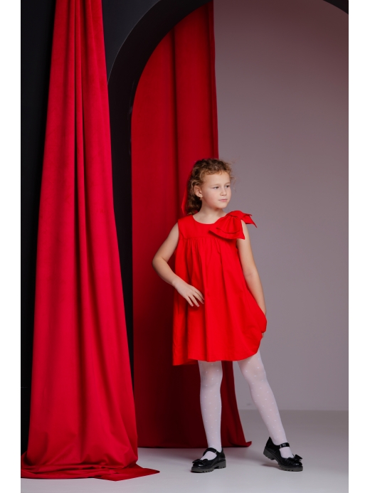  Rochie (2-8 ani) ( Roșu 4 ani / 104 cm)