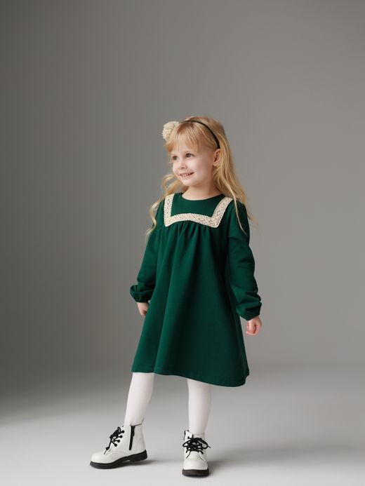  Rochie (2-8 ani) ( Verde 2 ani / 92 cm)