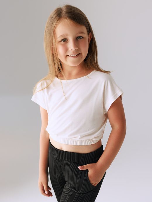  Tricou scurt (7-12 ani) ( Capucino 7 ani / 122 cm)