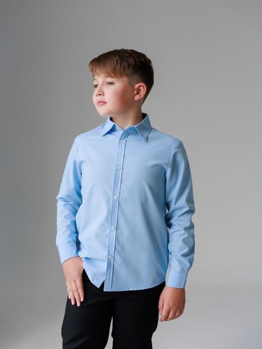  Long-sleeve school shirt (7-12 years)