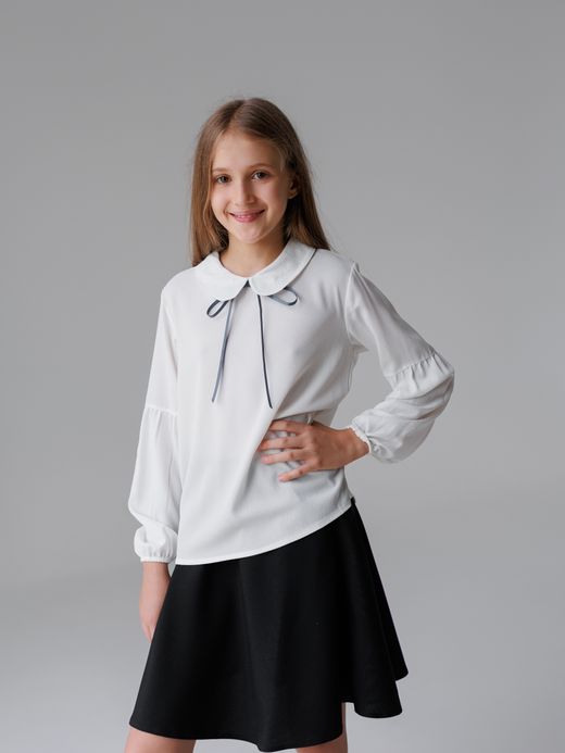  Long sleeve Crepe Blouse (7-12 years)