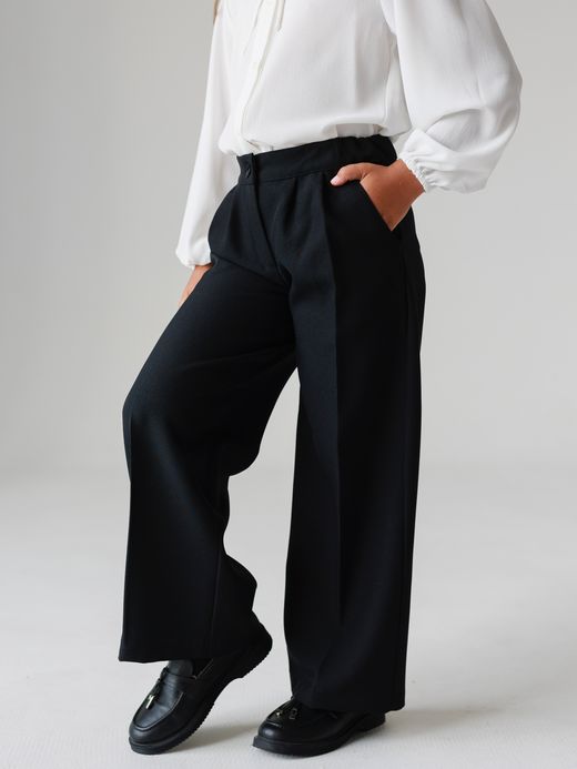  Pantaloni stilați (7-12 ani) ( Negru 12 ani / 152 cm)