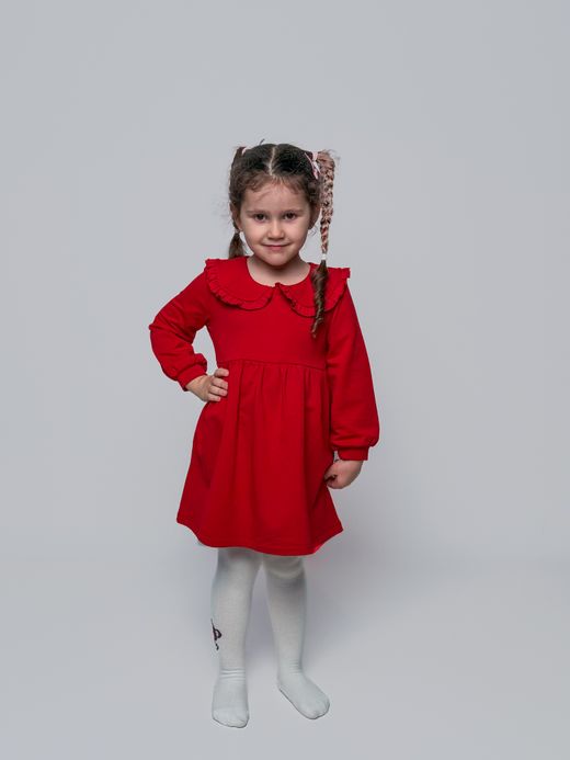  Dress (2-8 years) ( Roșu 8 ani / 128 cm)