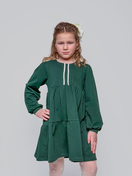  Dress (2-8 years) ( Verde 7 ani / 122 cm)
