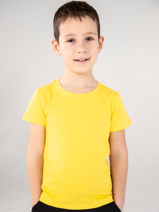  Tricou mânecă scurtă (2-12 ani) ( Galben 5 ani / 110 cm)