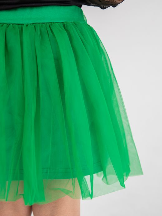 Skirt of tulle (2-8 years) ( Verde 4 ani / 104 cm)