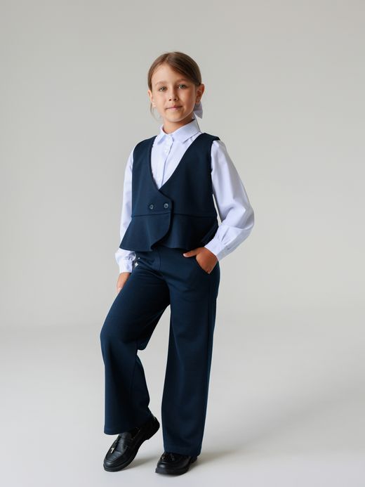  Vest (9-12 years) ( Albastru închis 10 ani / 140 cm)