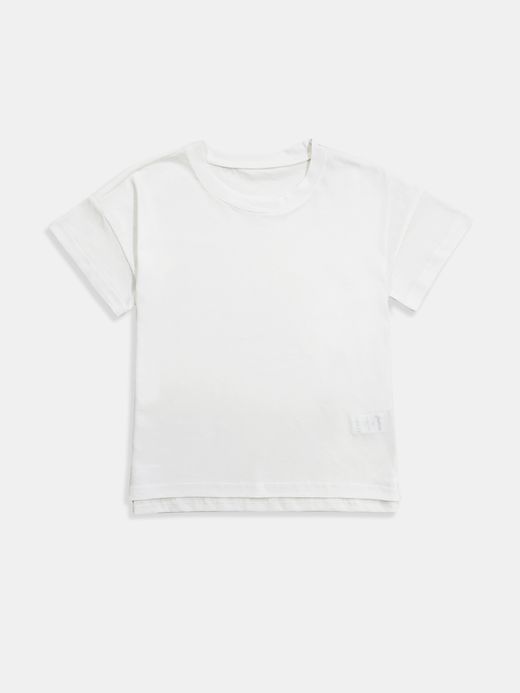  Tricou mânecă scurtă (7-12 ani) ( Crem 7 ani / 122 cm)