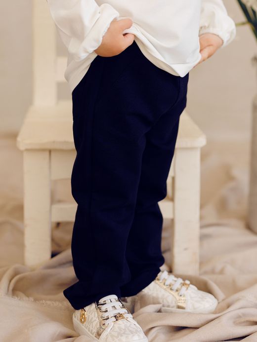  Pantaloni ( Albastru închis 1 an / 80 cm)