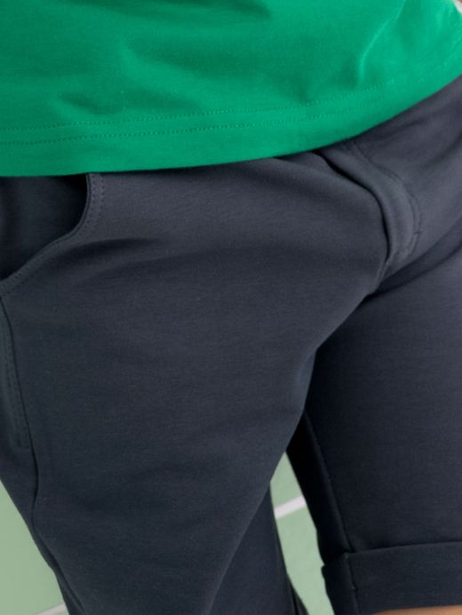  Pantaloni scurți cu buzunare (1-8 ani) ( Gri închis 7 ani / 122 cm)