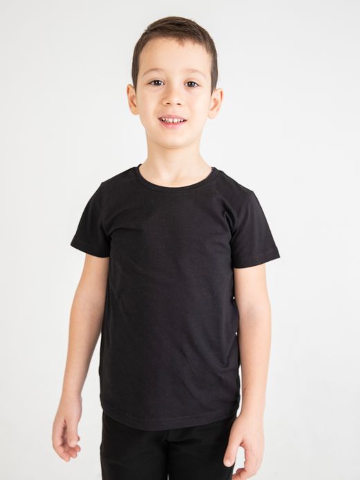  Short sleeves T-shirt (2-12 years) ( Negru 9 ani / 134 cm)