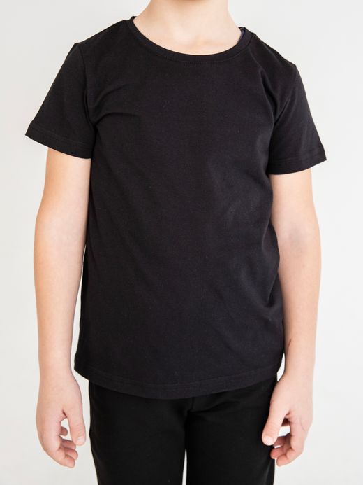  Tricou mânecă scurtă (2-12 ani) ( Negru 9 ani / 134 cm)
