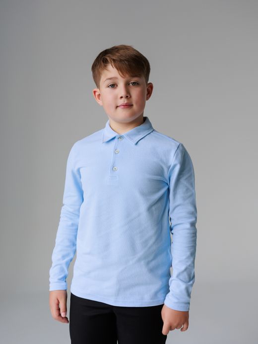  Pique Long-Sleeve Polo shirt (7-12 years)