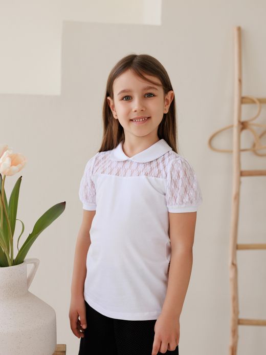  Short-sleeved blouse (2-8 years)
