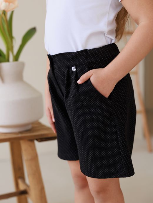  Stylish shorts (2-8 years) ( Negru 8 ani / 128 cm)